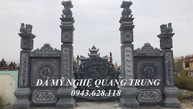 Mẫu Lăng mộ đá xanh, kích thước nhỏ, điển hình hiện nay