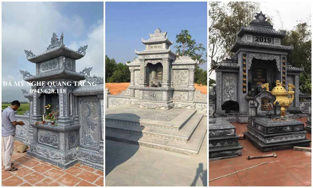 Cách tránh hơi lạnh khi đi đám ma, viếng đám ma về 9 Lăng thờ đá dùng để thờ thần linh, thổ địa và gia tiên, với các hoa văn như: Tranh tứ quý, Hạc cưỡi rùa tâm linh; Chữ Thọ đỉnh; Trúc Mai quân tử,... của các nghệ nhân ĐÁ MỸ NGHỆ QUANG TRUNG NINH BÌNH.