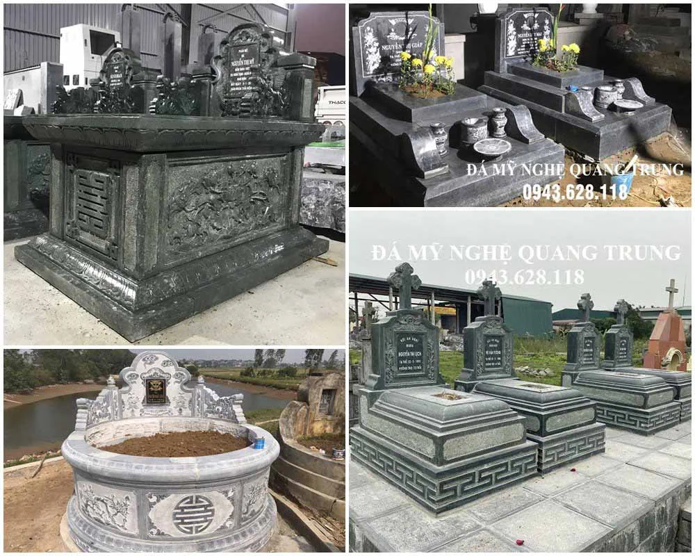 Cách tránh hơi lạnh khi đi đám ma, viếng đám ma về 7 Một số mẫu Mộ đá đẹp phổ biến hiện nay tại các khu lăng mộ như: Mộ tam sơn đơn; mộ đôi; mộ theo mẫu hiện đại; mộ đá tròn nguyên khối; mộ công giáo,... Tùy thuộc vào yêu cầu cụ thể, phong tục văn hóa vùng miền mà thiết kế Mộ đá cho phù hợp.