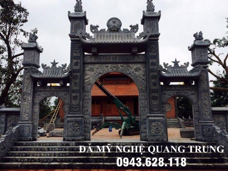 Mẫu Cổng đá tam quan khu di tích lịch sử Bác Hồ - Cổng đá đẹp tại Ninh Bình
