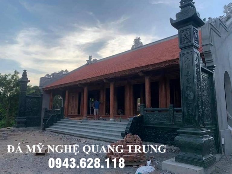 Mẫu Cột đá, Lan can đá xanh rêu cho Nhà thờ họ, Từ đường
