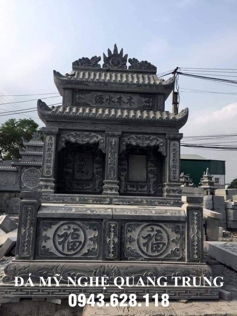Một số mẫu mộ đá đôi đẹp cho Ông Bà (Bố Mẹ) năm 2021
