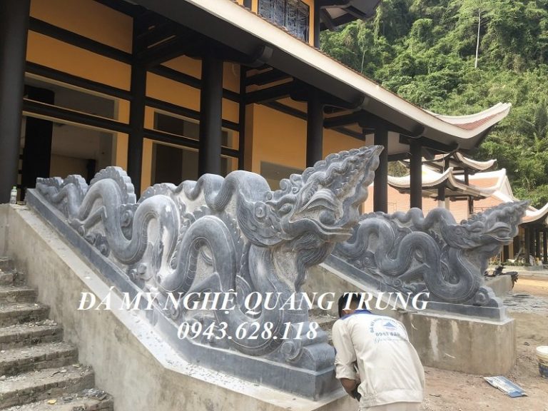 Lắp đặt Rồng đá Thời Lý cho khu Du lịch cổng trời tại Quảng Nam