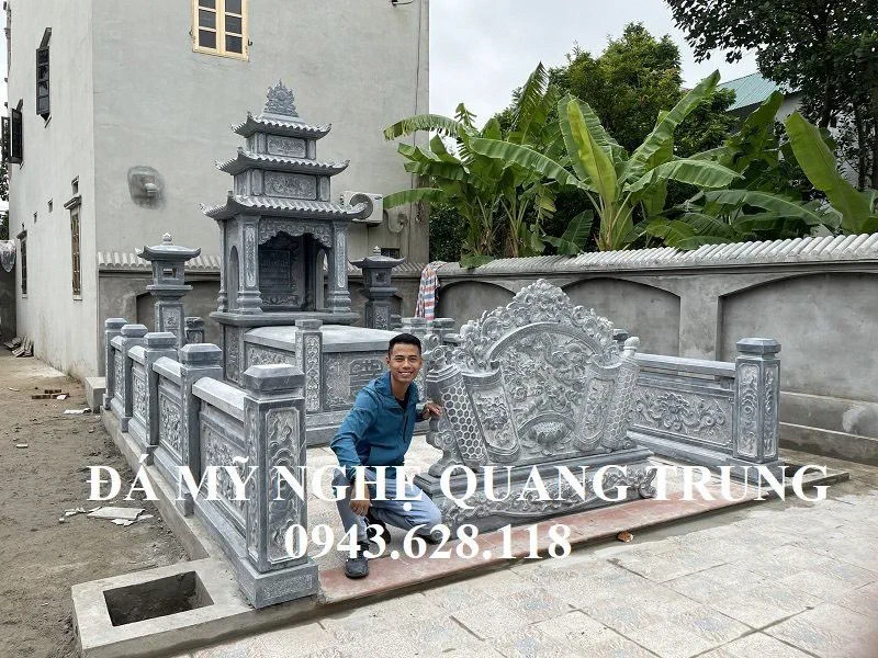 Mẫu Lăng Mộ tổ (Lăng đá) đẹp tại Sóc Sơn, Hà Nội.