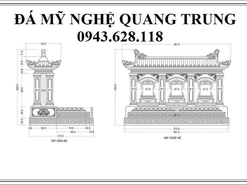 Ban ve thiet ke Mo da ba nguoi mot mai