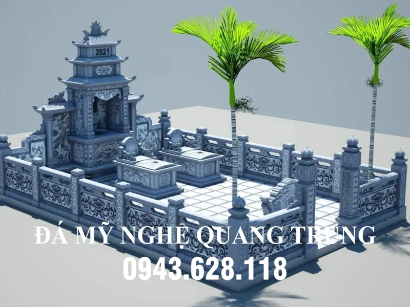 Thiết kế Lăng Mộ đá đẹp tại Ninh Bình - Đá Mỹ Nghệ Quang Trung Ninh Bình