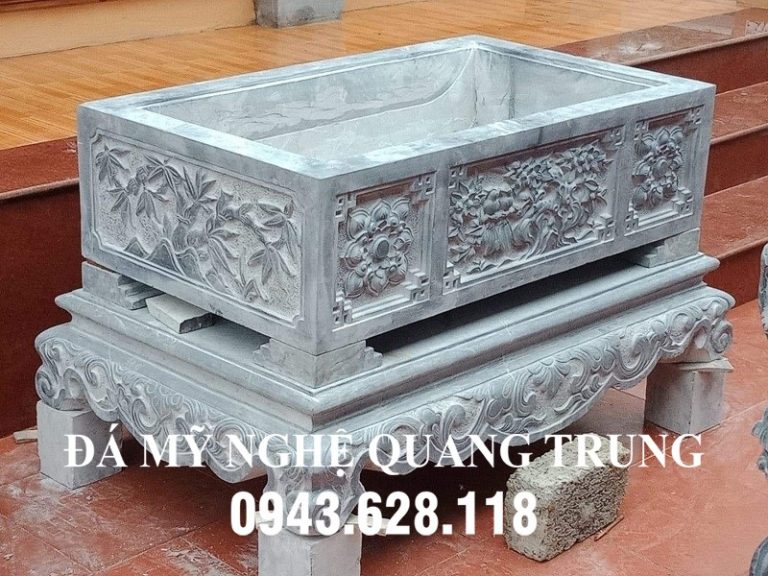 Mẫu Bể đá cây cảnh (bể đá tự nhiên) đẹp, nguyên khối