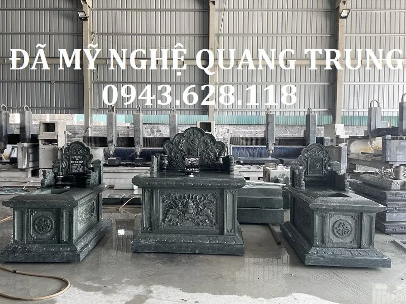 Sản xuất Mộ đá tại Nhà máy Lăng Mộ đá 192 Ninh Bình
