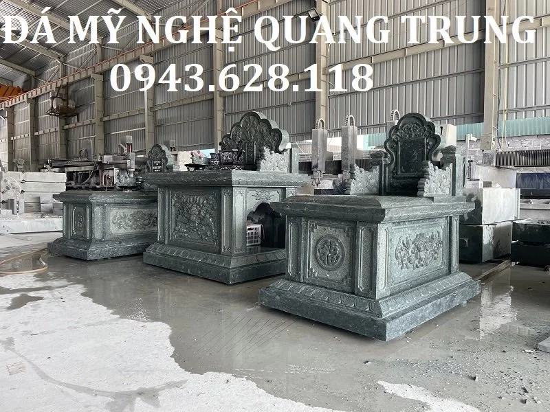 Mẫu Mộ đá đơn phổ biến hiện nay được nhiều gia đình, dòng họ lựa chọn.