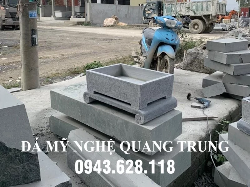 Chậu đá nhỏ cho Bonsai nguyên khối - Đá Mỹ Nghệ Quang Trung Ninh Bình