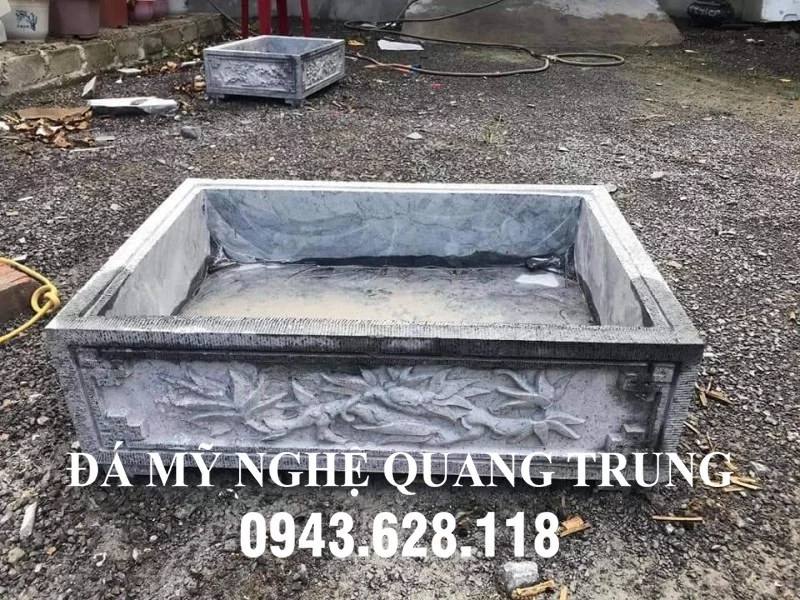 Mẫu Bể cảnh đá tự nhiên trồng cây cảnh - Đá Mỹ Nghệ Quang Trung Ninh Bình