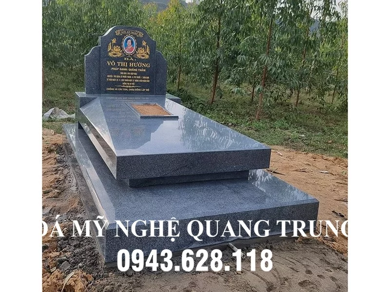 Mau Mo da xanh reu Granite tai Binh Dinh Lăng mộ đá, Mộ đá Ninh Bình