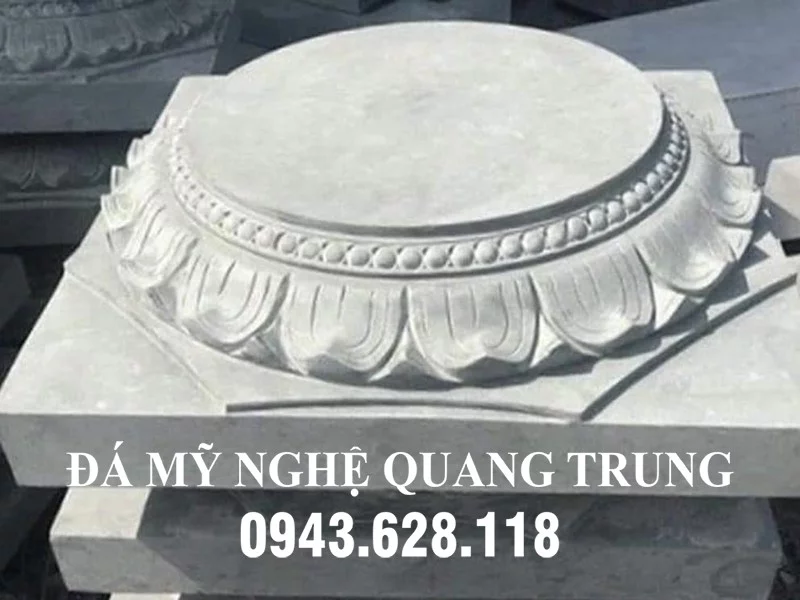 Chân tảng bẹt kê cột gỗ cao 15cm - Đá Mỹ Nghệ Quang Trung Ninh Bình
