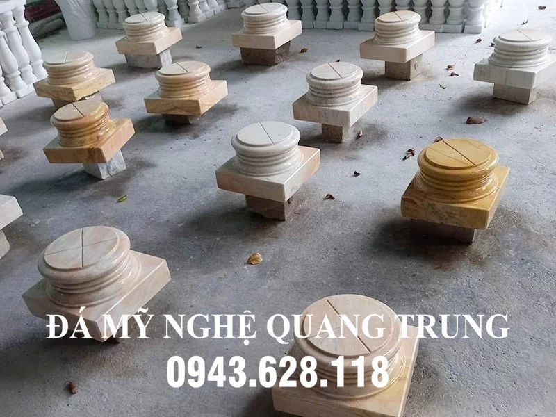Chân tảng đá vàng hồng - Đá Mỹ Nghệ Quang Trung Ninh Bình