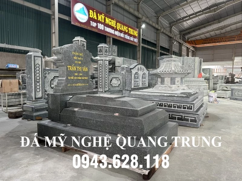 Giá Mộ đá đơn tùy thuộc vào kích thước, chất liệu đá chế tác,...