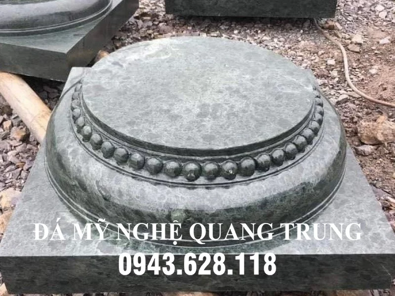 Mẫu Chân đá kê cột gỗ của Nhà gỗ kẻ truyền tại Ninh Bình - Đá Mỹ Nghệ Quang Trung Ninh Bình