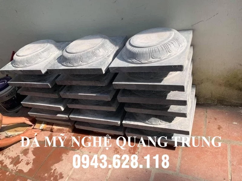 Mẫu Chân kê cột gỗ của Nhà thờ tổ tại Hà Nội - Đá Mỹ Nghệ Quang Trung Ninh Bình