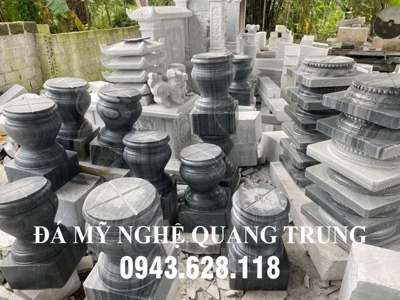Tảng bồng đá kê cột gỗ nguyên khối - Đá Mỹ Nghệ Quang Trung Ninh Bình