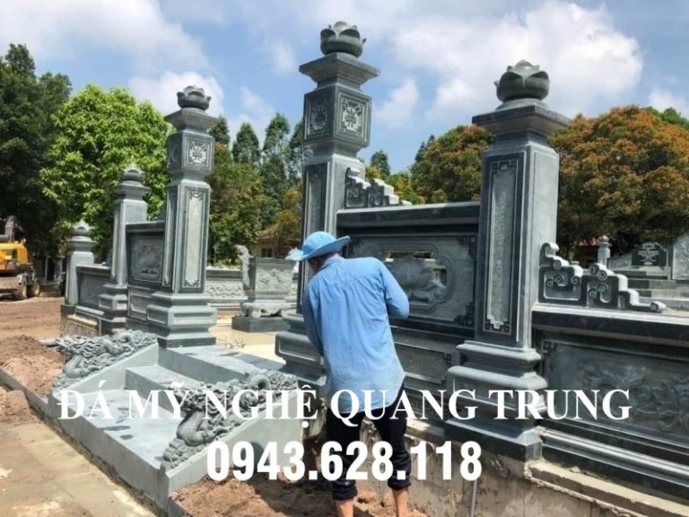 Xây dựng Cổng đá tứ trụ cho Lăng Mộ