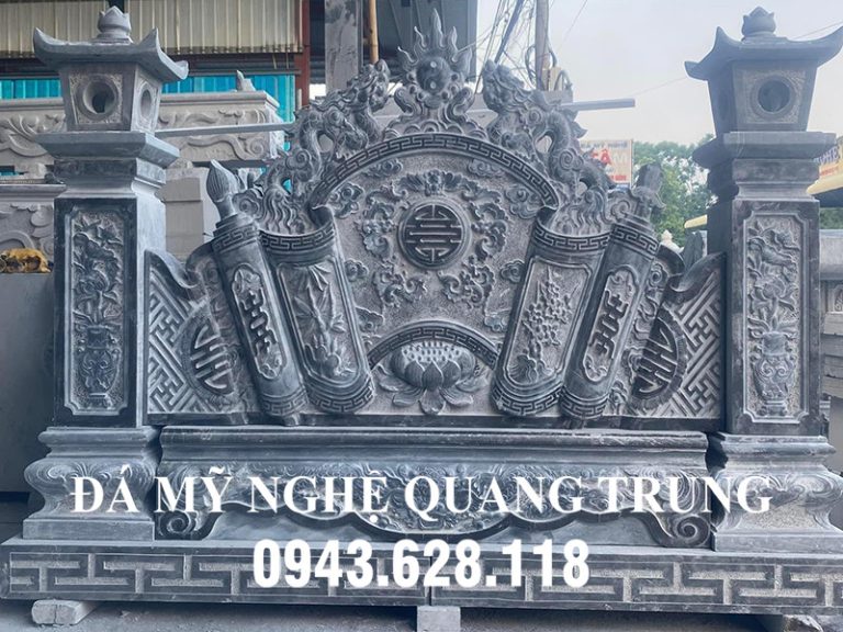 Bình phong đá ngũ phúc cho Tổ đường 2023