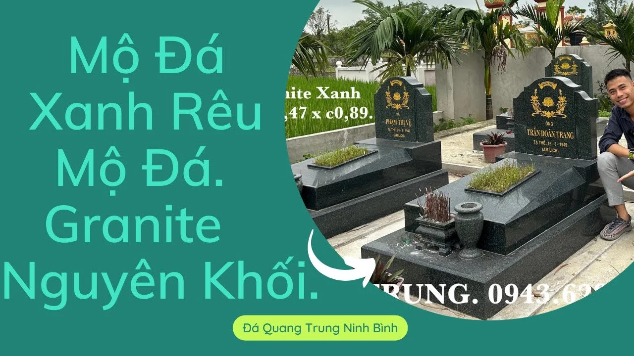 Mẫu Mộ Đá Xanh Rêu, Đá Granite Đẹp Năm 2023 #moda - Đá Mỹ Nghệ Quang Trung