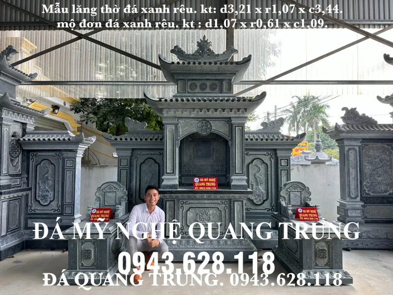 Lang Tho da ket hop Mo da don cho Gia dinh Lăng mộ đá, Mộ đá Ninh Bình