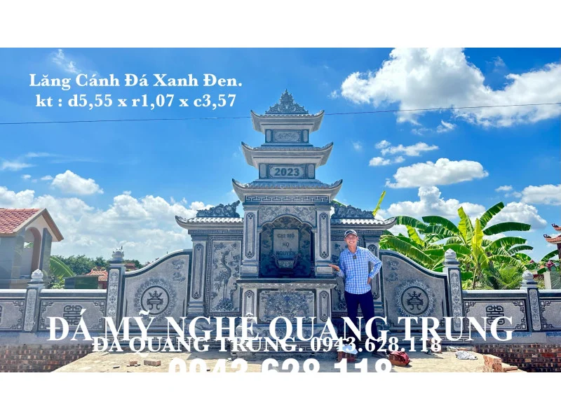 Mẫu Lăng đá - Lăng thờ đá xanh đen 2024 - Đá Mỹ Nghệ Quang Trung Ninh Bình
