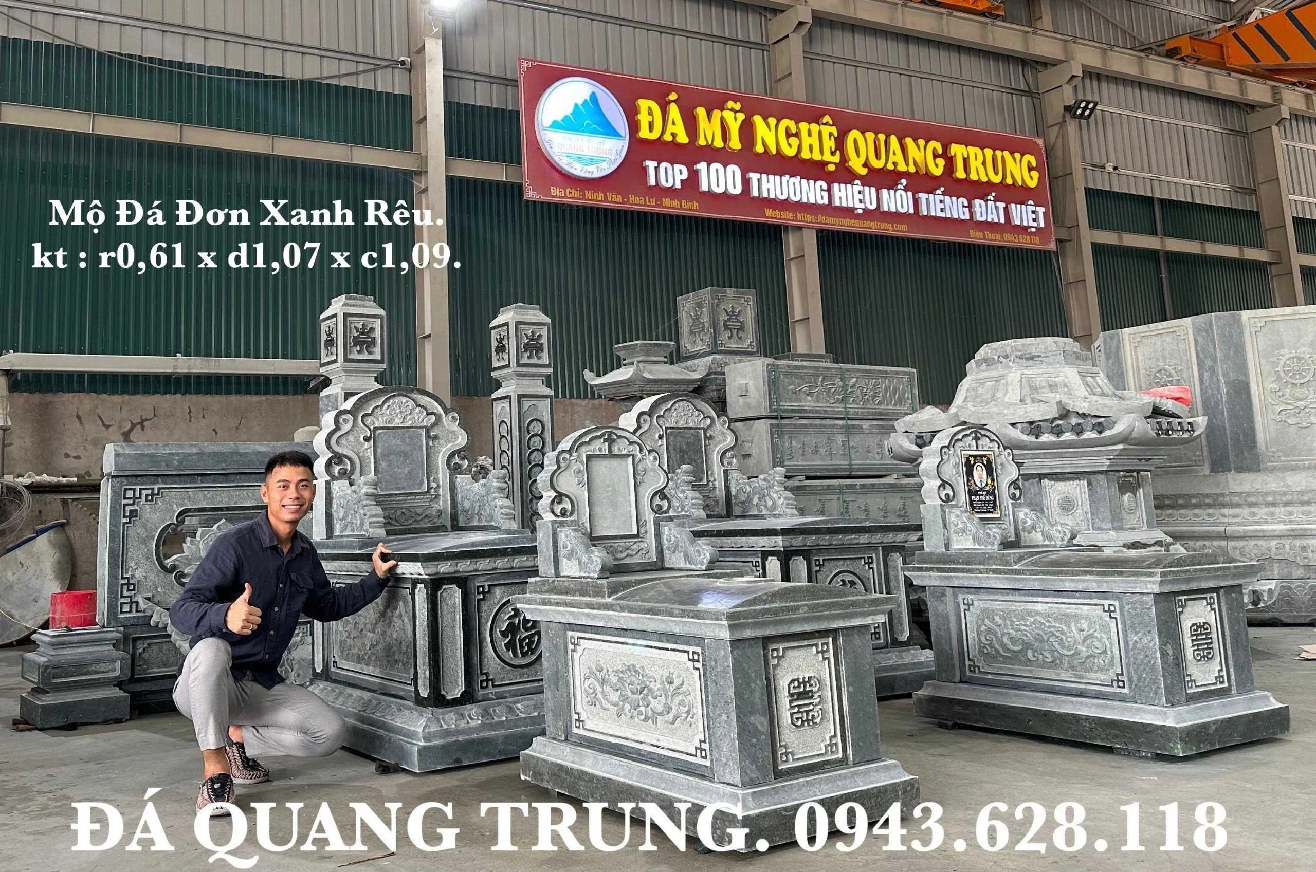 Mau Mo da don xanh reu Lăng mộ đá, Mộ đá Ninh Bình