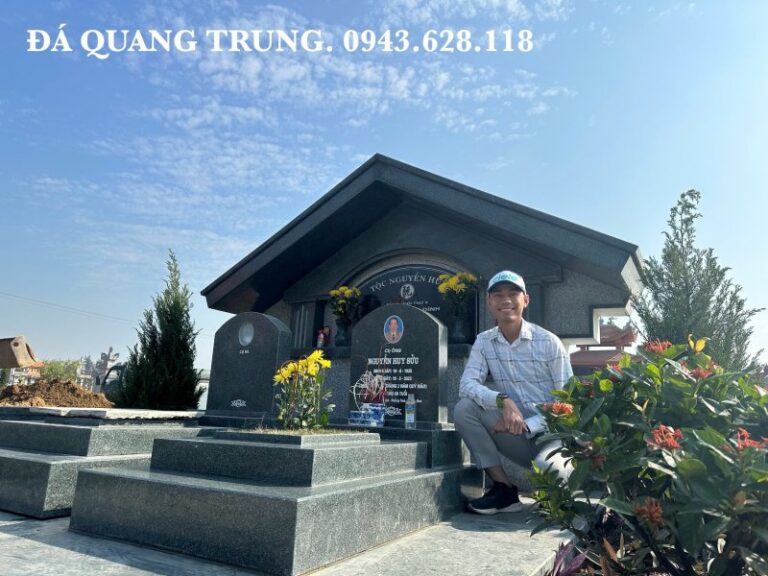 Xây Lăng Mộ đá Nguyễn Huy - đá granite Bình Định