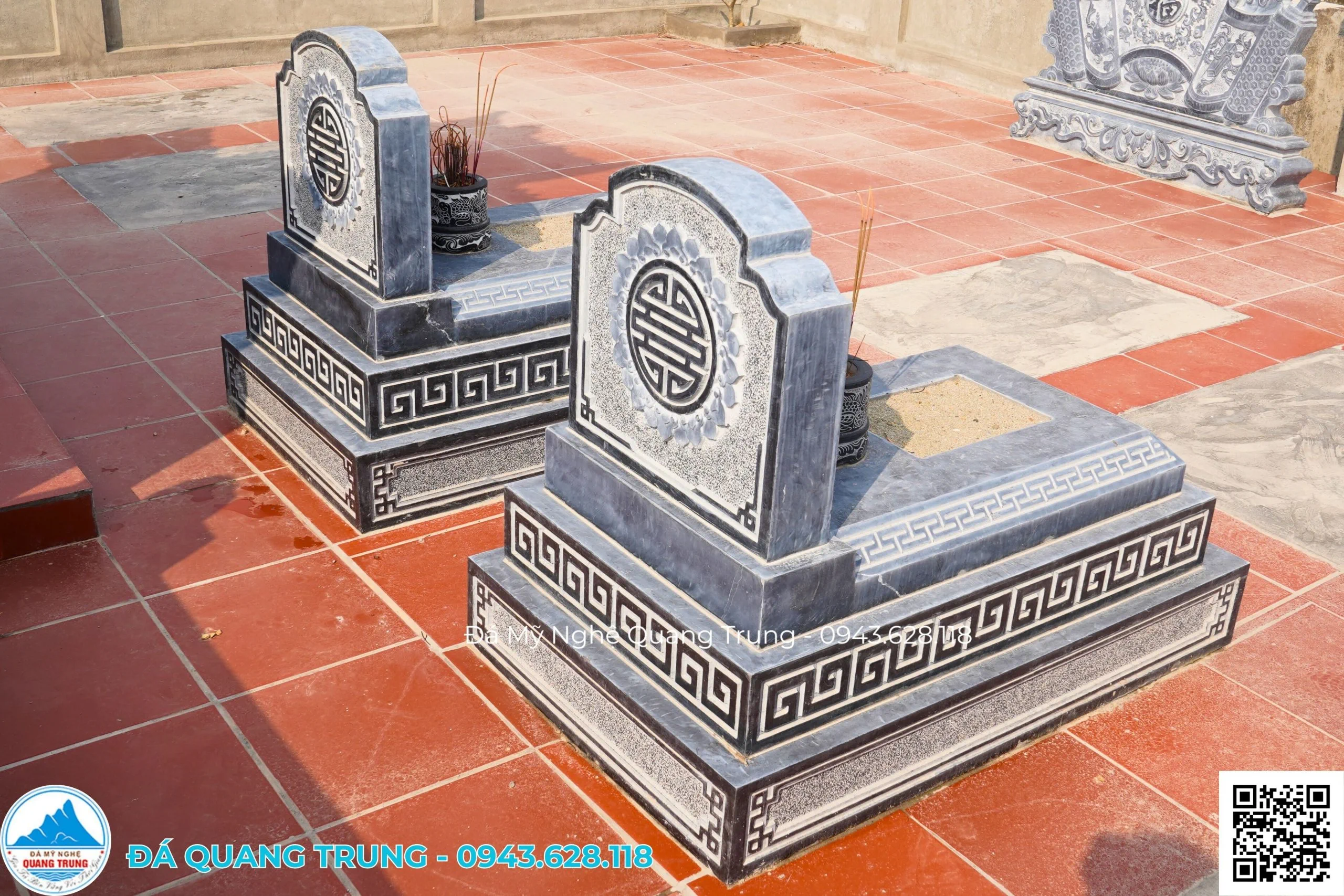 Với Tài Chính Khoảng Hơn 100 Triệu Có Thể Làm Được Khuôn Viên Khu Lăng Mộ Như Thế Nào? - Đá Mỹ Nghệ Quang Trung Ninh Bình