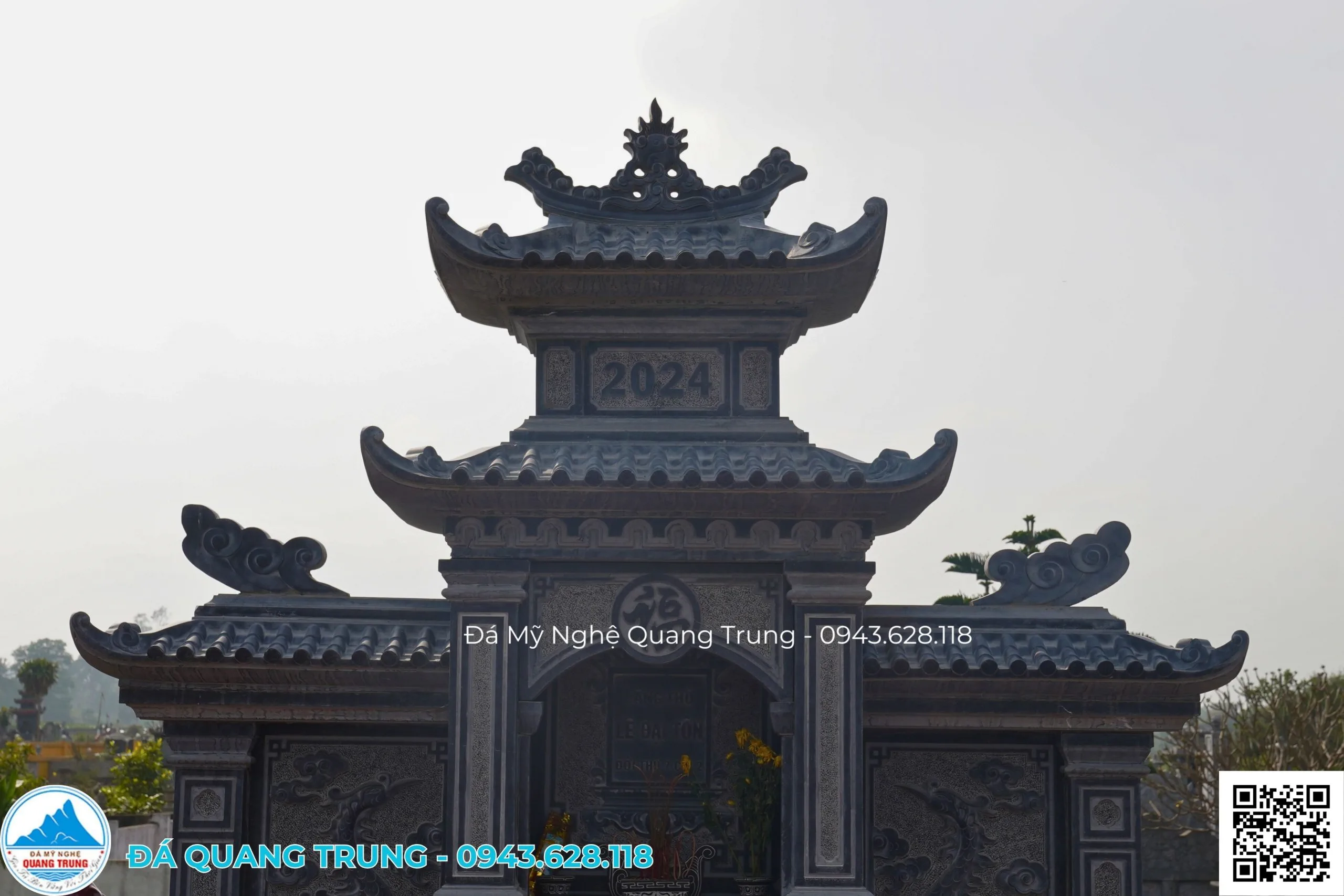 Với Tài Chính Khoảng Hơn 100 Triệu Có Thể Làm Được Khuôn Viên Khu Lăng Mộ Như Thế Nào? - Đá Mỹ Nghệ Quang Trung Ninh Bình