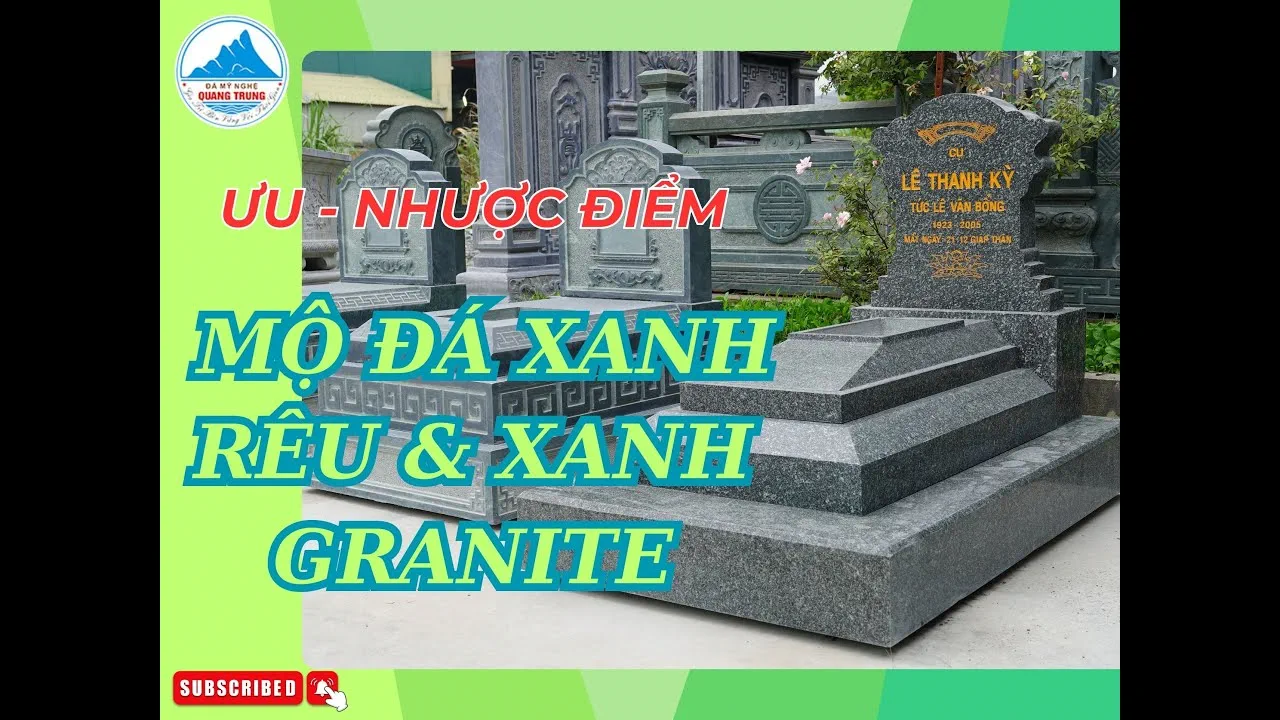 Mộ Đá Xanh Rêu & Mộ Đá Xanh Granite - Chất Liệu Nào Tốt Hơn? - Đá Mỹ Nghệ Quang Trung Ninh Bình